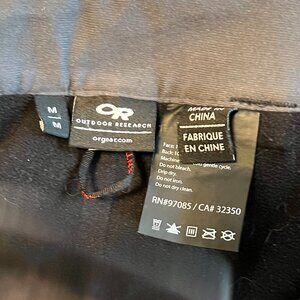 Women's OR Ski/Board fleece-lined waterproof black pants size M.